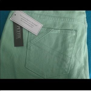 NWT. CHRISTOPHER BANKS MINT GREEN JEANS